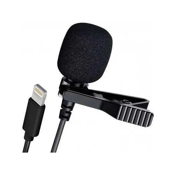 Lavalier-Mikrofon, Beleuchtung, AUX, Micro-USB, Smartphone, Sprachaufnahme...