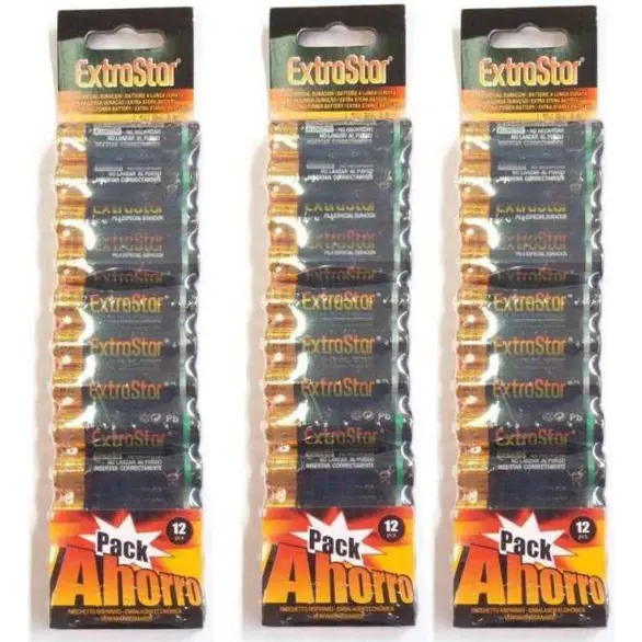 3 Packungen mit 36 ​​langlebigen AA-Batterien r6 1,5-V-Stapelbatteriestapel