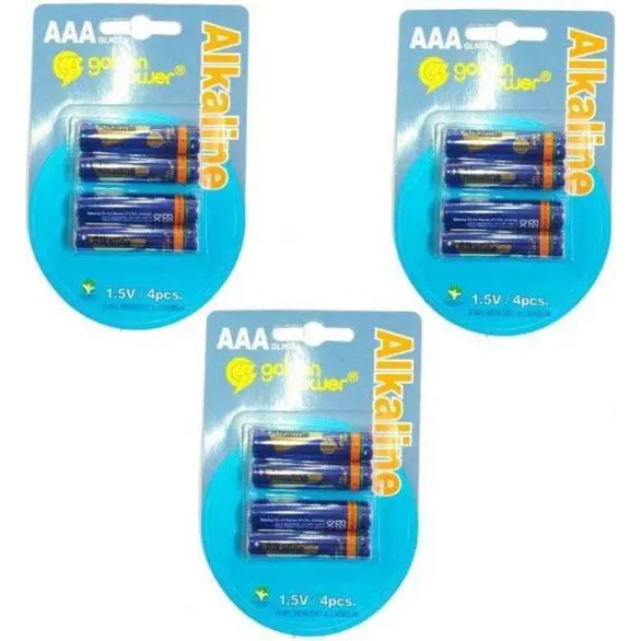 3 Packungen mit 12 AAA-Batterien GLR03A Langlebige AAA-Batterien