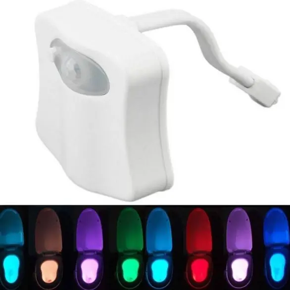 Nachtlampe für Toilettentasse im Badezimmer LED mit Sensor und 8...
