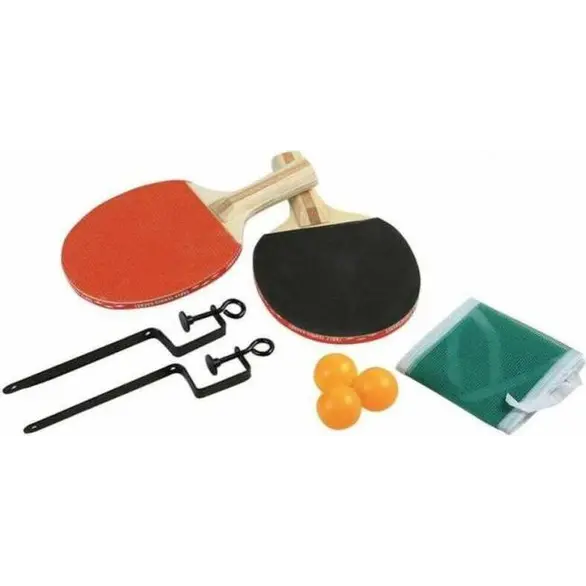 Tischtennis-Kit Schläger 3 Bälle Netz mit Klammern Ping-Pong-Set
