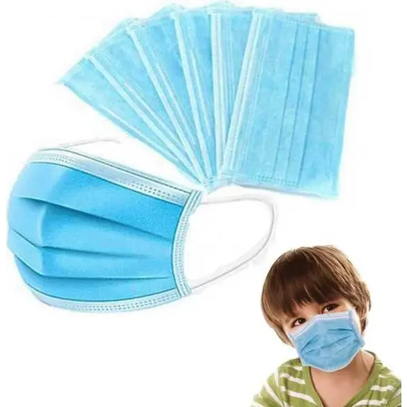50x Atmungsaktive Einweg-OP-Schutzmasken für Kinder