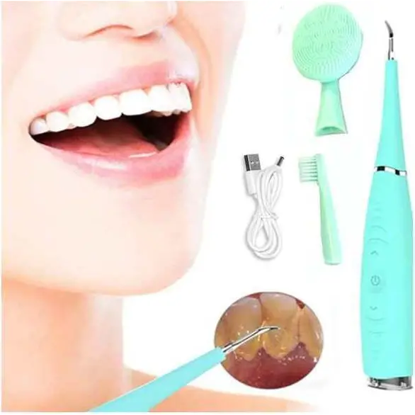 Elektrische Zahnaufhellung Zahnstein Plaque Vibrationszunge Zahnbürstenreiniger