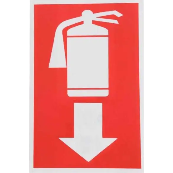 12 x Feuerlöscher-Schild aus leicht plastifiziertem PVC 20 x 30cm Feuerschild