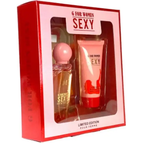 Geschenkset für Damen Verpackung G For Women Parfum 50ml + Bodylotion 50ml