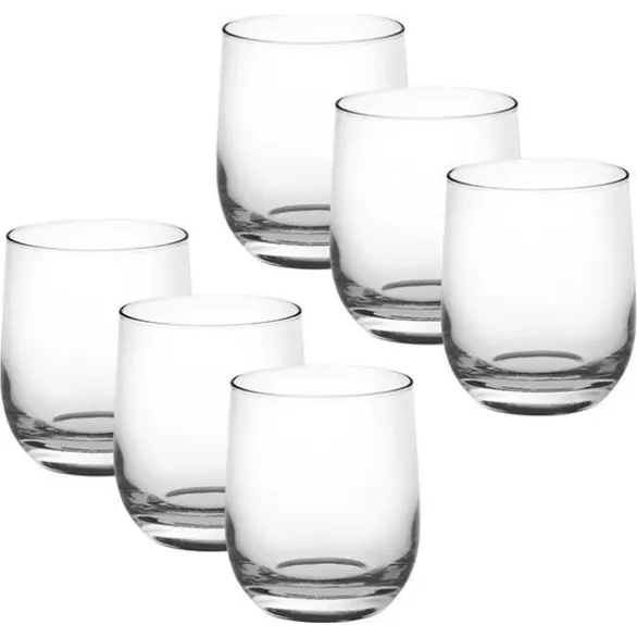 6x Wassergläser Mod. Loto Wein 27,5cl Glas Tischglas