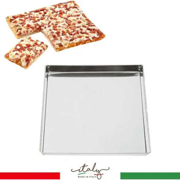 Quadratisches Mehrzweck-Backblech 36x34cm Dose Pizza Focaccia Kochen Süßigkeiten