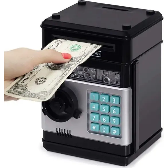 Elektronisches Sparschwein, Geldautomat, sicher für Kinder batteriebetrieben