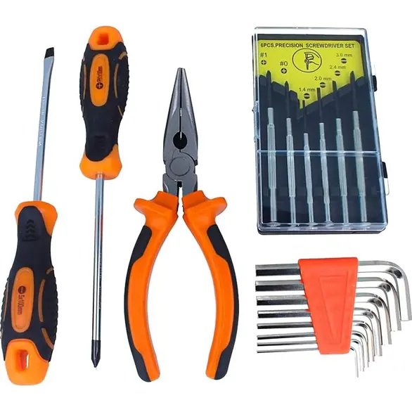 17-teiliger Werkzeugsatz professionelle Heimwerkerwerkzeuge...