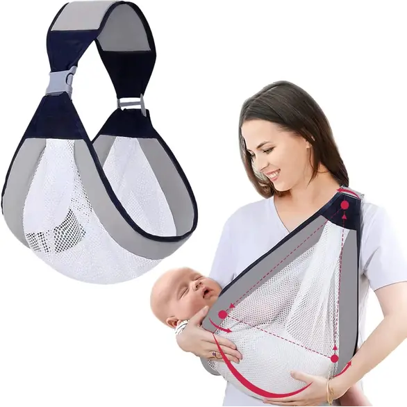 Elastische Babytrage, verstellbare Babytrage für Neugeborene