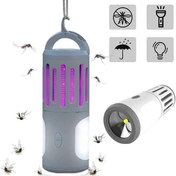 Elektrische Moskitonetz-Lampe LED Camping Anti-Moskito-Taschenlampe AA-Batterie