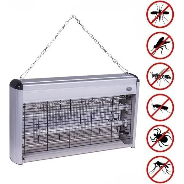 Elektrisches Moskitonetz 30W gegen Mücken Fliegen 2 UV-Lampen Elektroinsektizid
