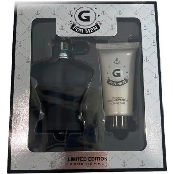 Herren-Geschenkset Box G für Männer, Parfüm 50 + 50 ml, Aftershave-Spray für ihn