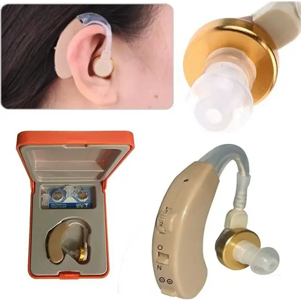 Hörgeräte-Kopfhörer-Audioverstärker + 2 kostenlose Hörbatterien