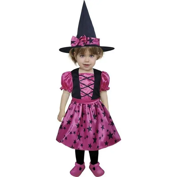 Halloween-Kostüm für Mädchen Hexenverkleidung Karnevalshexe 12-24 Monate...