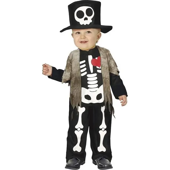 Halloween-Karnevalskostüm für Skelettbabys im Alter von 12–18 Monaten (18-24...