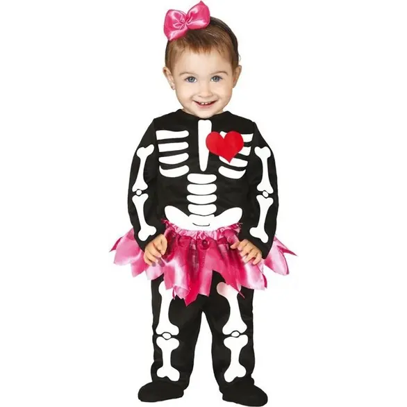 Skelett Baby Halloween Karneval Verkleidung Kostüm 6-12 Monate