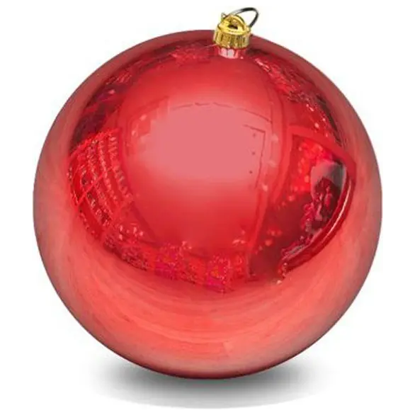 Weihnachtskugel 20cm glänzend rot Kugel Geschenkidee Christbaumschmuck