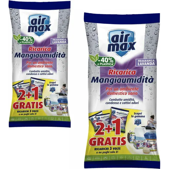 2x Lavendel-Nachfüllpackung für Air Max Salts in Granulat 2+1 Gratis 1350g
