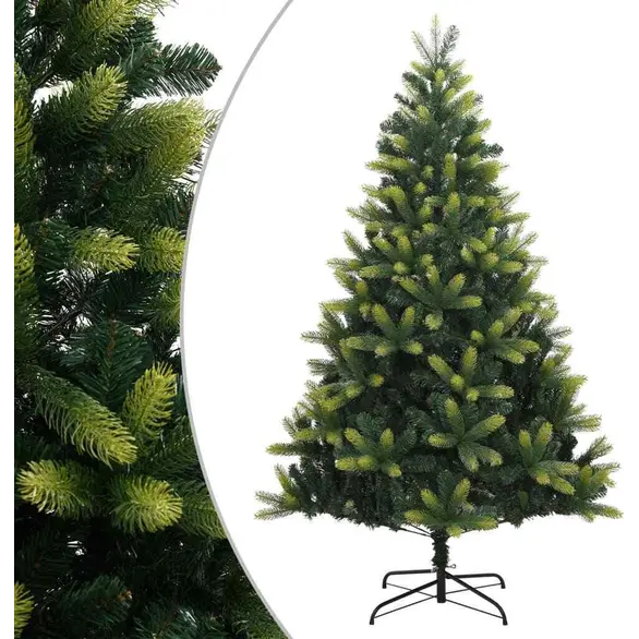Buschiger grüner Weihnachtsbaum-Kreuzsockel, zwei Farben, verschiedene Größen...