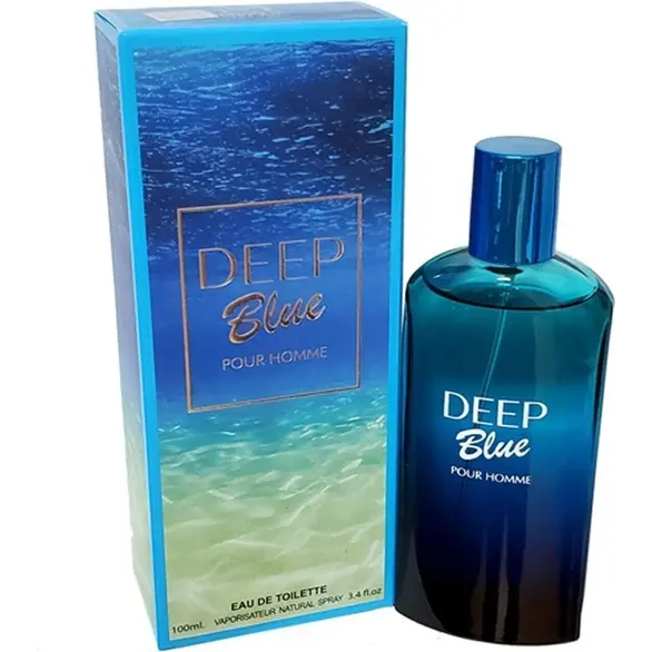 Deep Blue Herrenparfüm Eau de Toilette pour Homme 100 ml Geschenkidee für Ihn
