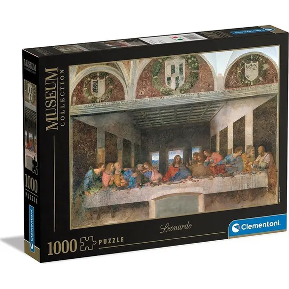 Puzzle 1000 Teile Leonardos letztes Abendmahl Museumssammlung, Erwachsene 50x69