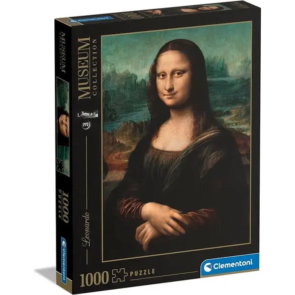 Puzzle 1000 Teile Mona Lisa aus der Museumssammlung Leonardo da Vinci 69x50 cm
