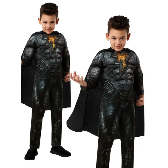 Superhelden-Shazam-Karnevalskostüm Black Adam Kinder 2-6 Jahren zu Halloween...