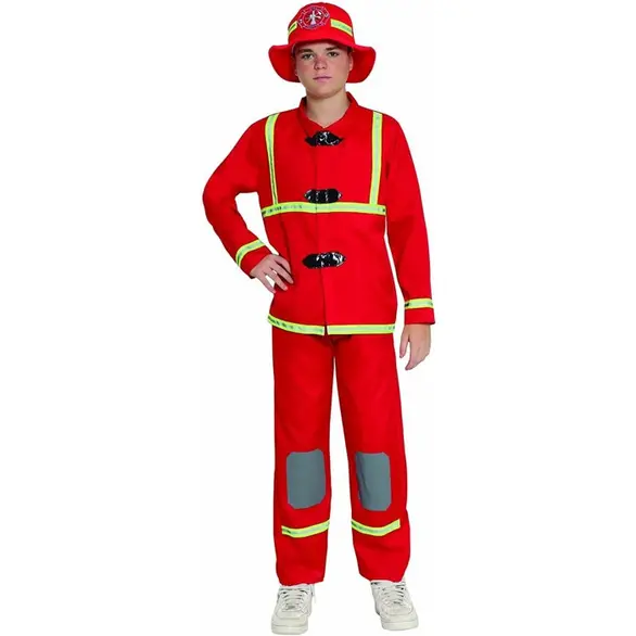 Feuerwehrmann Karnevalskostüm Feuerwehrmann Verkleidung für Jungen 14-16 Jahre