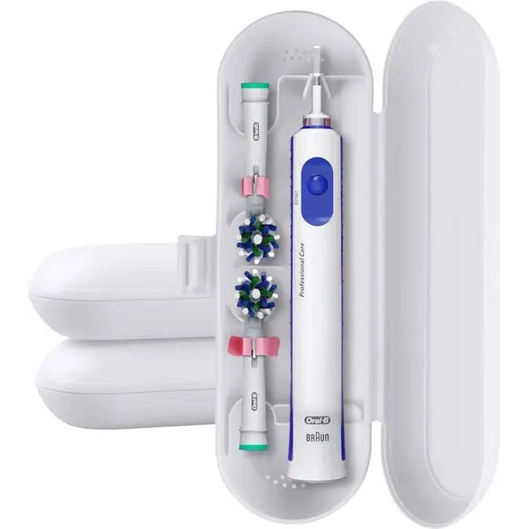 Hartschalen-Reiseetui für Braun Oral-B kompatible elektrische Zahnbürste (Weiß)