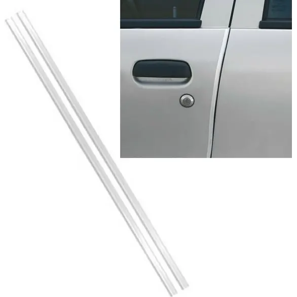 Paar transparente Autotürschutz-Türschützer, ineinandergreifend, 65 cm