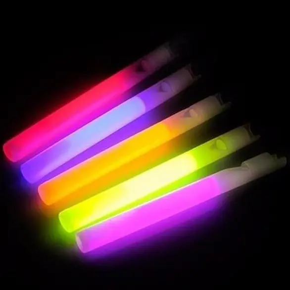 5x leuchtende Pfeifen, fluoreszierendes Disco-Zubehör, Sternenlichtstäbe