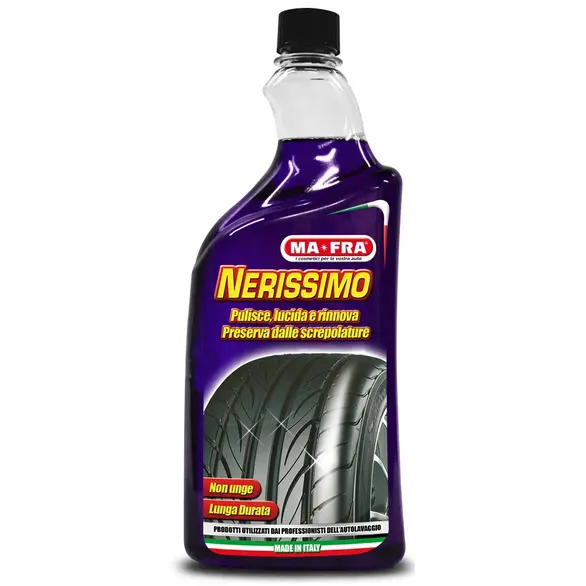 Nerissimo Opaque Reifenauffrischer 1000 ml Schwarz für Auto- und Motorradreifen