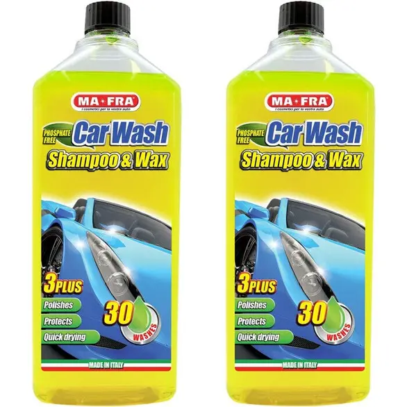 2x Autowasch-Wachs-Shampoo 1 LT Hochleistungskonzentrierte Auto-Außenreinigung