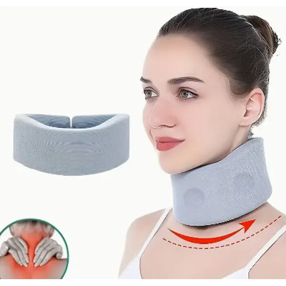 Weiche Halskrause für Nackenband, verstellbare Nackenstütze M/L (L)