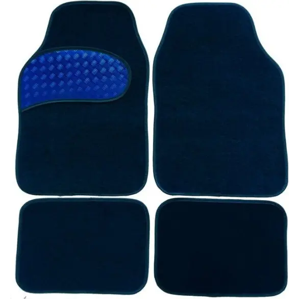 Set mit 4 Universal-Fußmatten für Vorder- und Hinterwagen, Mod. Carbonium