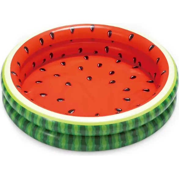 Aufblasbares Schwimmbecken für Kinder, rund, Wassermelone, Sommerspaß, 114 x...