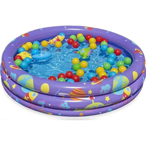 Aufblasbarer Pool für Kinder mit 50 Bällen, Spielset 102 x 25 cm