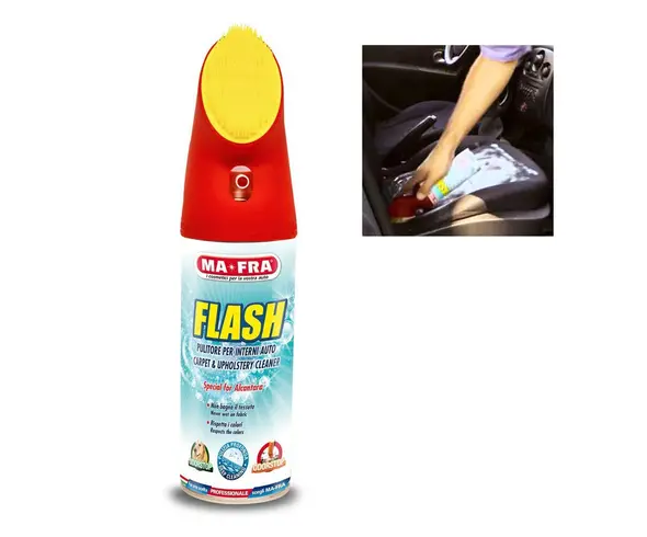 Flash Spray Trockenreiniger mit Bürste 400 ml Autoinnenräume Wohnmobil H0544