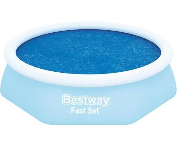 Thermo-Poolhandtuch Fast Set rund 244 cm, blauer Bezug, Modell 58060
