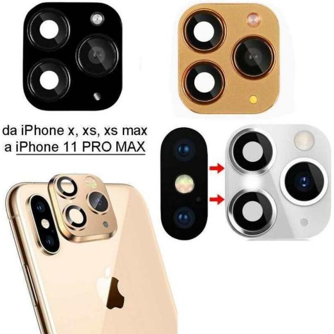 3x gefälschter Kameraaufkleber iPhone X XS Max auf iPhone 11 PRO MAX...