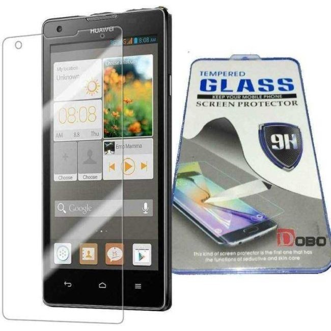Anti-Blasen-Displayschutz aus gehärtetem Glas für Huawei Ascend G700