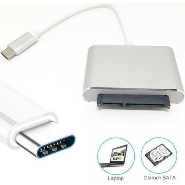 USB-Typ-C-zu-SATA-2,5-Zoll-PC-Festplattenkonverter-Kabeladapter
