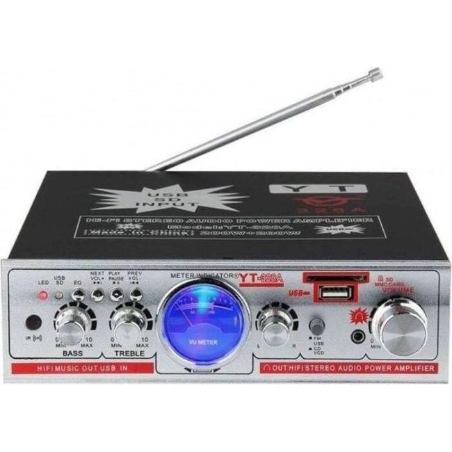 FM-Stereo-Audio-Verstärker USB-SD-Karte Car Home Karaoke 12V 220V YT328A