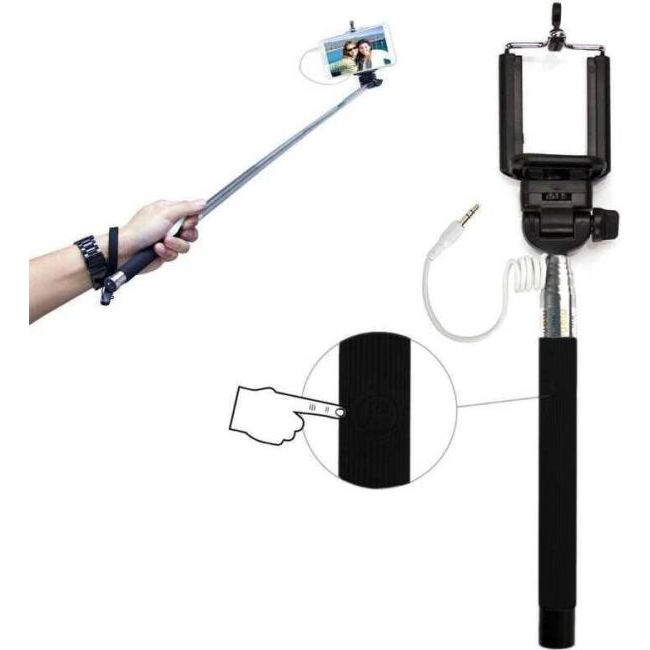 Verstellbare Teleskop-Selfie-Stick-Klemme und ausziehbarer Stick 3