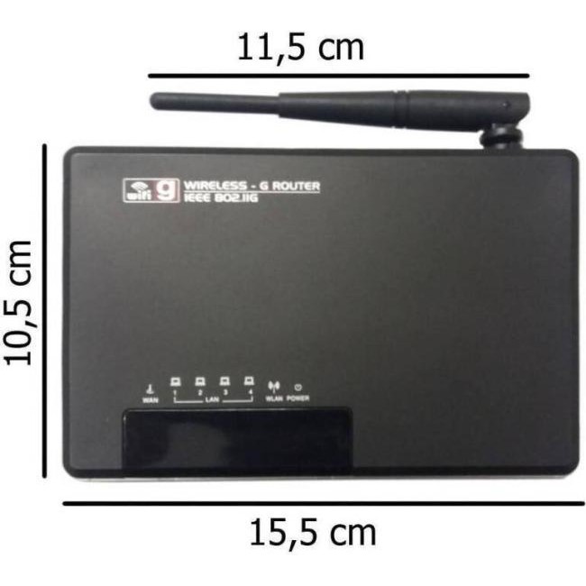 Drahtloser Internet-Router Wi-Fi 4 Ethernet 802.11b/g LAN ADSL WAN UPnP...
