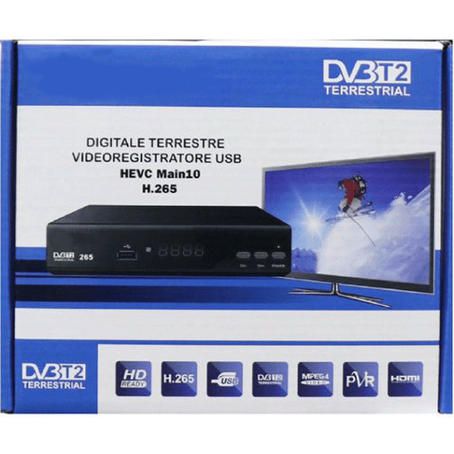 Digitaler terrestrischer Decoder DVB T2 HDMI DVB-T2 HEVC H265 Empfänger 1080p...