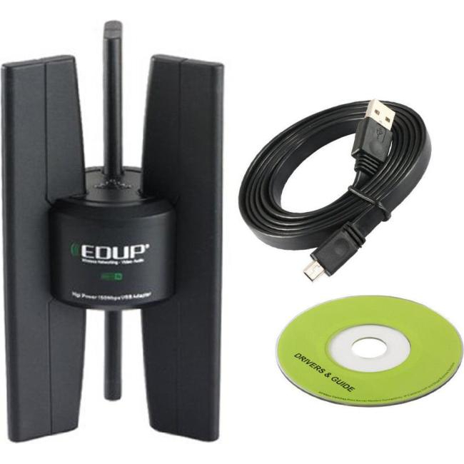 Edup USB-PC-WLAN-Empfänger-Adapter, der ein 2,4-GHz-Funksignal empfängt