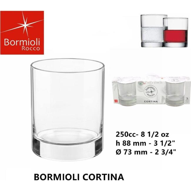6x Wassergläser Mod. Cortina Wien 25,5 cl in transparentem Glas Getränk 6