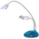 Lampe für PC mit USB-Anschluss und Mini-Lüfter blaue Tischbürolampe
